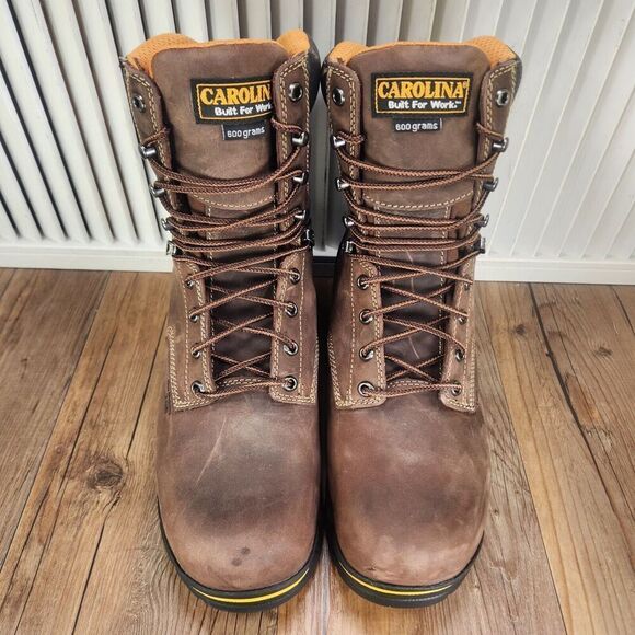 Carolina 8" Waterproof Insulated Broad Comp Toe Work Boots CA8521 Mens Sz 9.5 EE - Picture 10 of 12